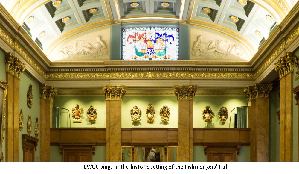 London,UK, 22th July 2015 : UK-China International Exchange Association sponsors the "East West Gala Concert" in aid of the Lord Mayor's Appeal 2015 and Mulan Foundation. East and West culture and music by East West Chorus at Fishmongers Hall, London. Photo by See Li